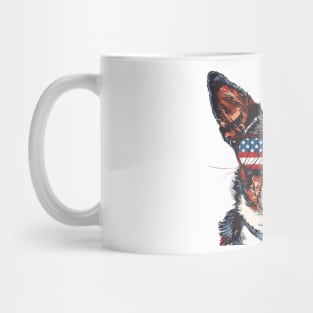 American 4th July Dog #10 Mug